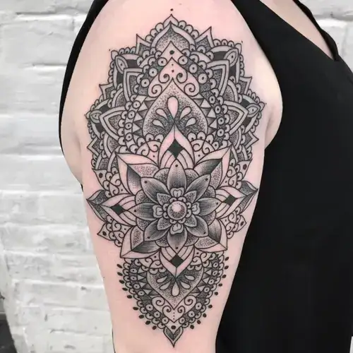 Mandala ornamental tattoo Savannah Ink Savannah GA