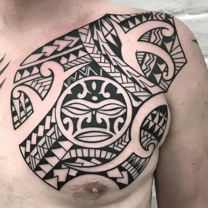 Polynesian tribal chest Savannah Ink
